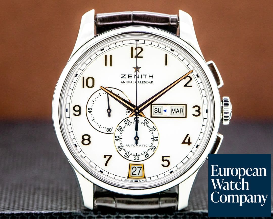 Image of Zenith Captain Windsor Chronograph stainless steel / White Dial 