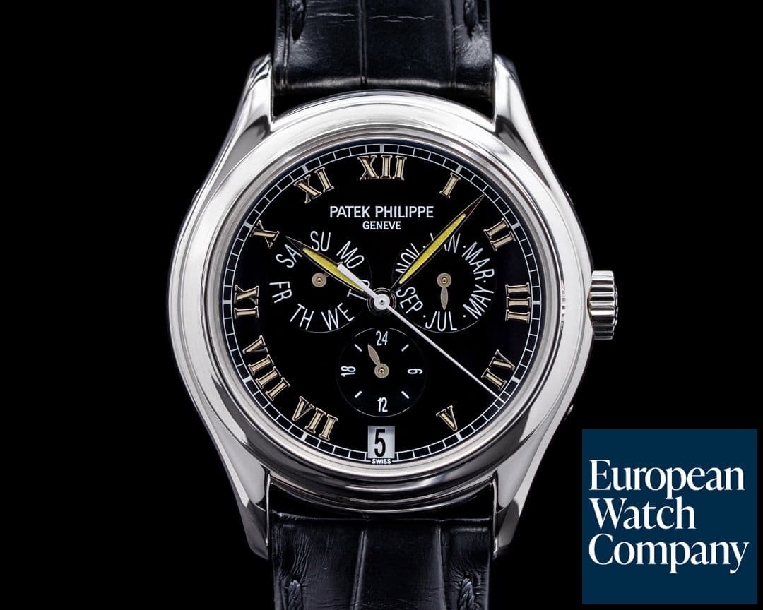 Image of Patek Philippe Annual Calendar 5035P Black Dial Platinum PP SERVICED