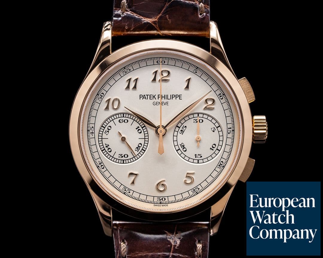 Image of Patek Philippe Chronograph 5170 18K Rose Gold Silver Dial 