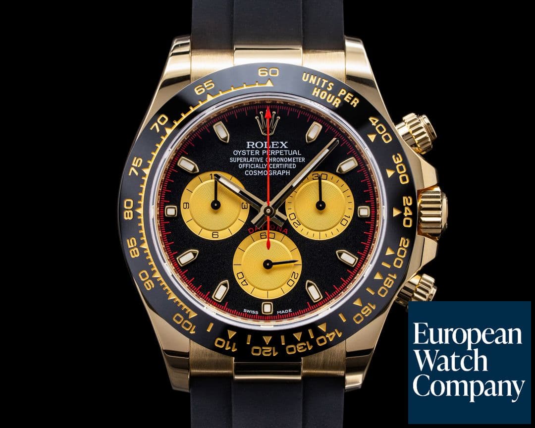 Image of Rolex Daytona 116518LN Black Dial 18K Yellow Gold / Rubber 2019