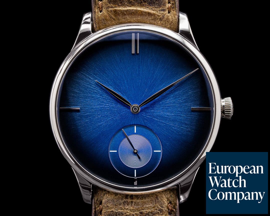 Image of H. Moser & Cie Venturer Purity Blue Fume Dial 18k WG Small Seconds