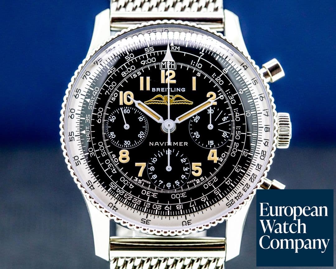 Image of Breitling Navitimer 806 1959 Re Edition SS / Mesh Bracelet 41.5MM 
