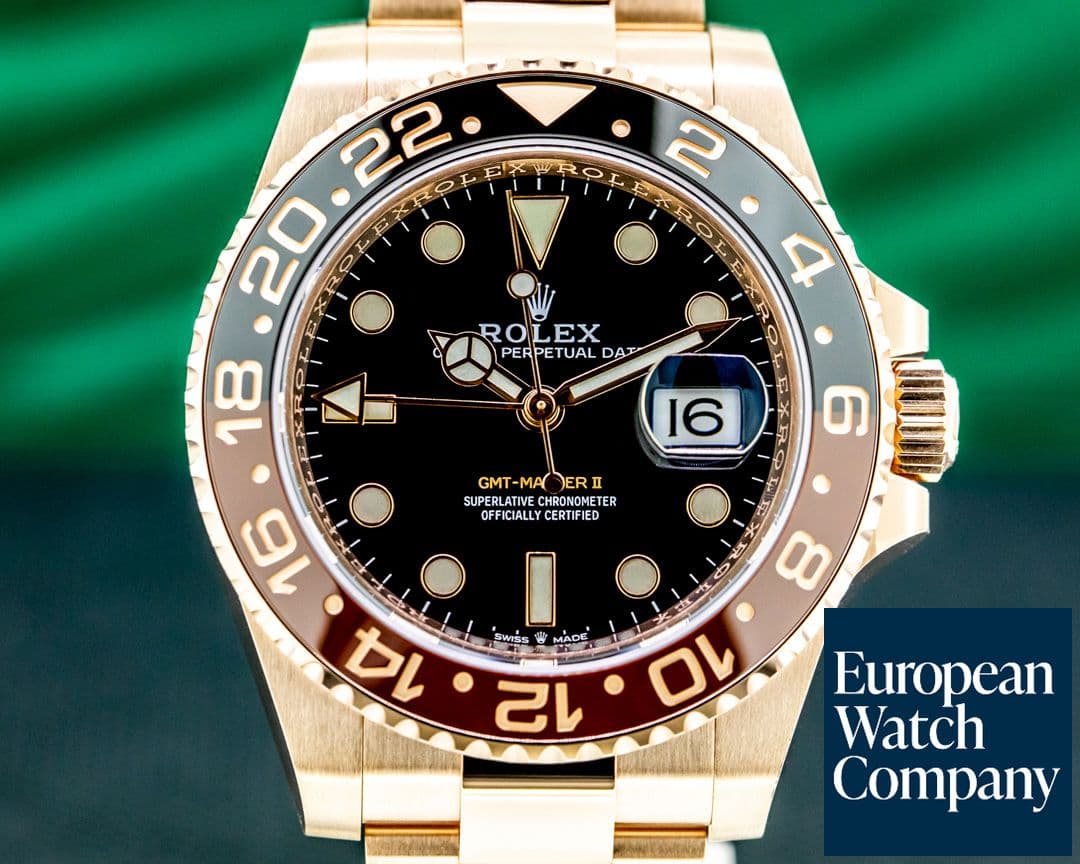 Image of Rolex GMT Master II 126715 18K Everose Ceramic Root Beer UNWORN