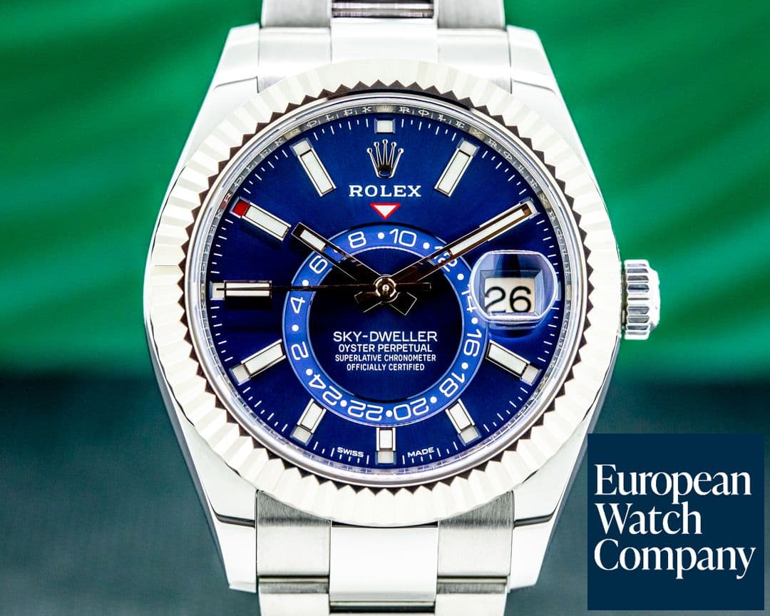 Image of Rolex Sky Dweller 326934 Steel Blue SS / Bracelet 