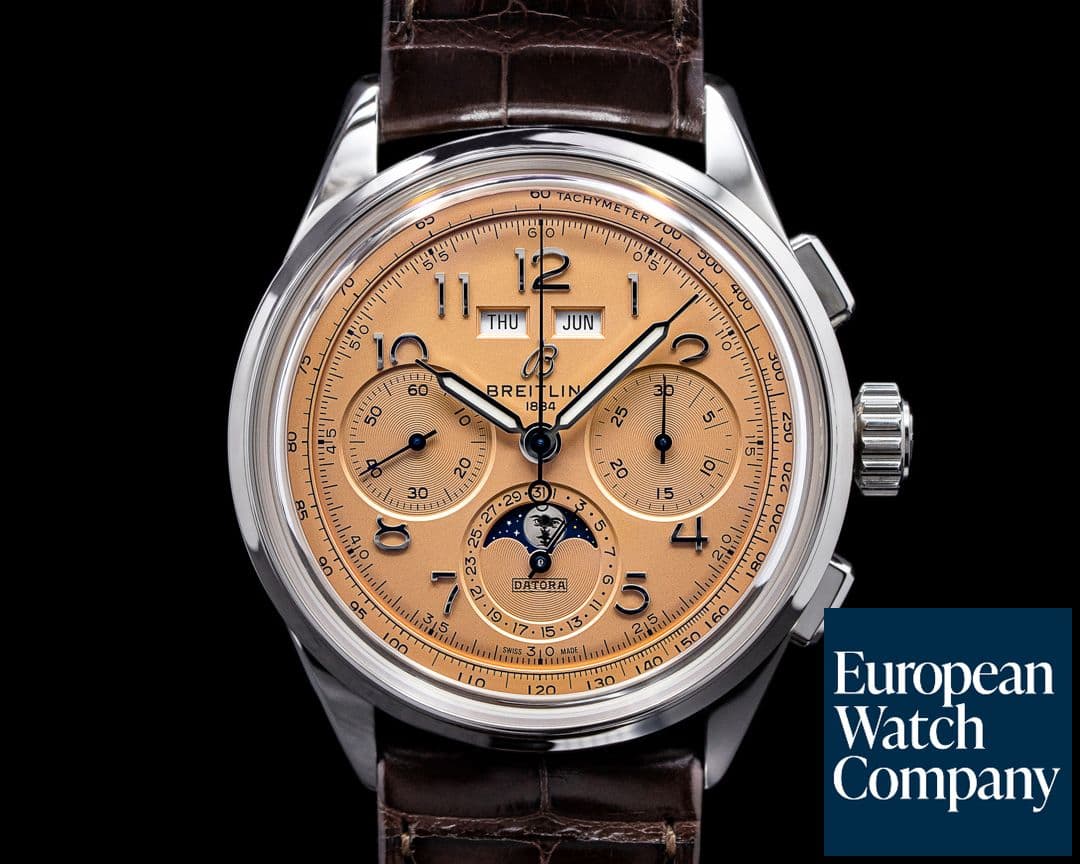 Image of Breitling Premier B25 Datora Salmon Dial UNWORN