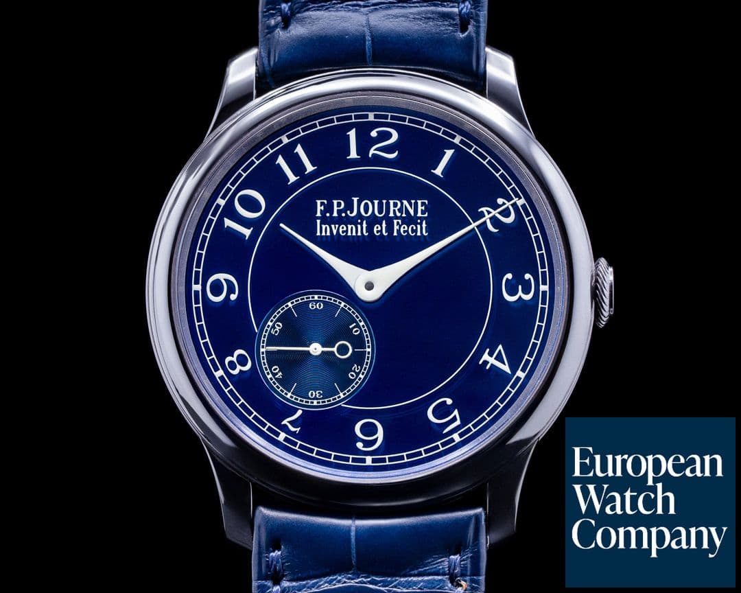 Image of F. P. Journe Chronometre Bleu Tantalum Blue Dial FPJ SERVICED