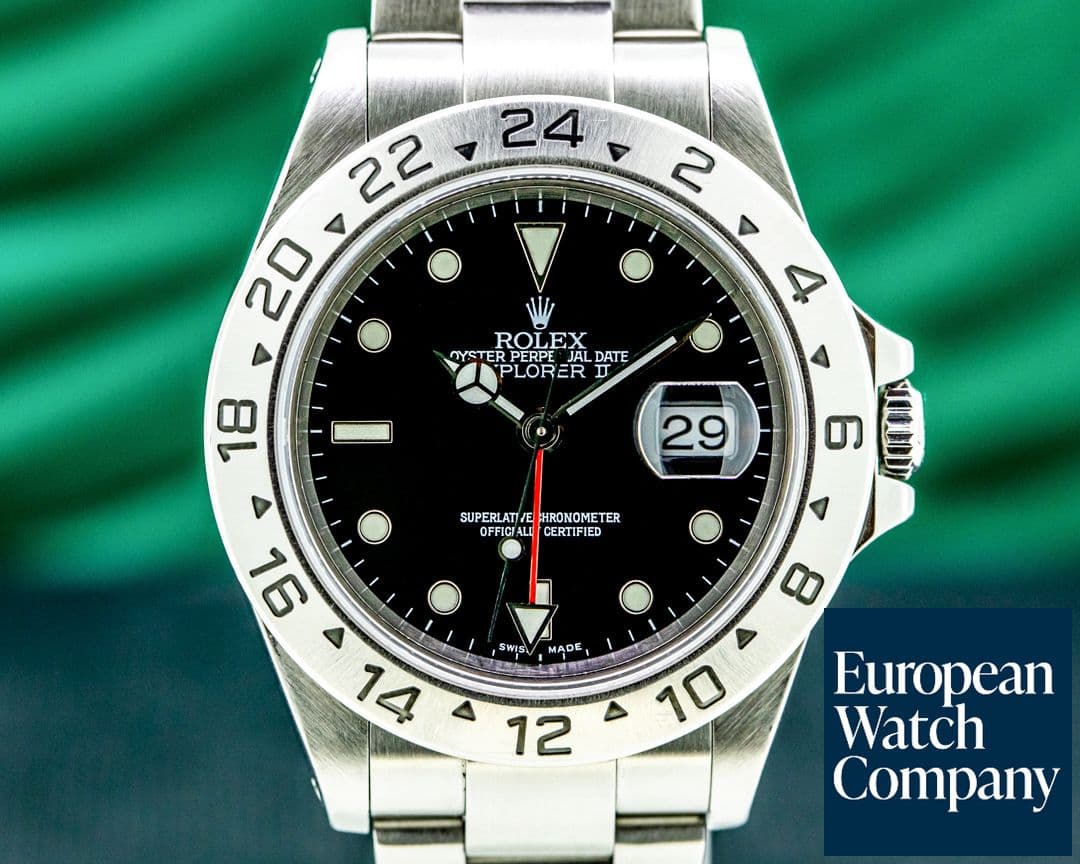 Image of Rolex Explorer II 16570 Black Dial SHARP FULL SET