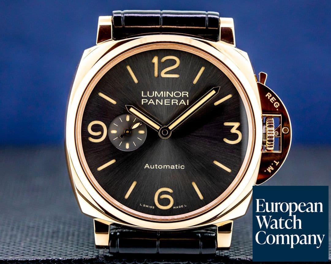 Image of Panerai Luminor Due 45mm 3 Days Automatic 18k Oro Rosso 
