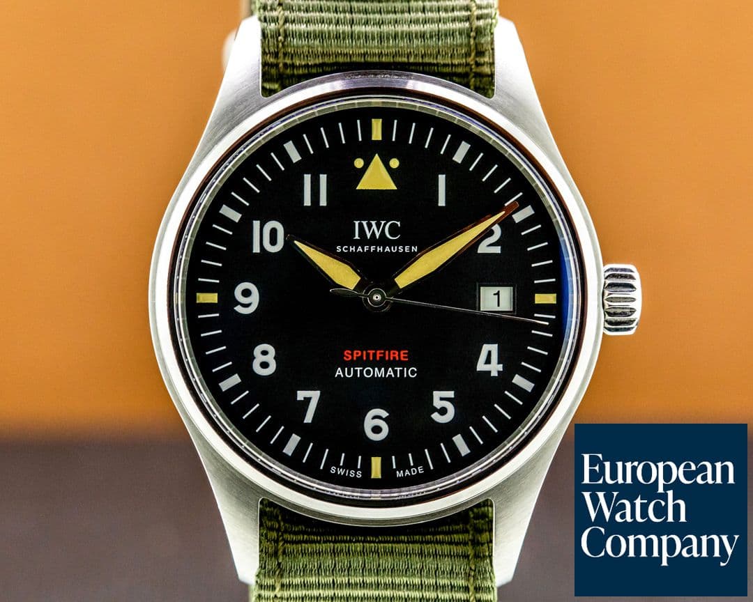 Image of IWC Pilot's Watch Automatic Spitfire SS/Textile Strap UNWORN