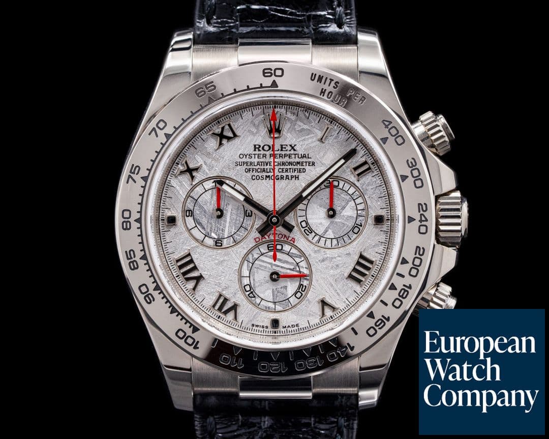 Image of Rolex Daytona 116519 18K White Gold / Meteorite Dial FULL SET