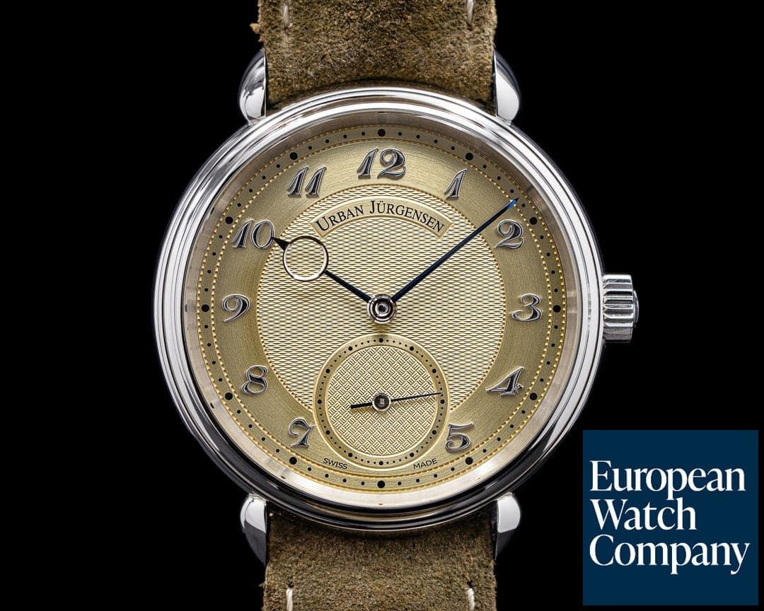 Image of Urban Jurgensen 1140L Stainless Steel Champagne Dial / Breguet Numerals LIMITED