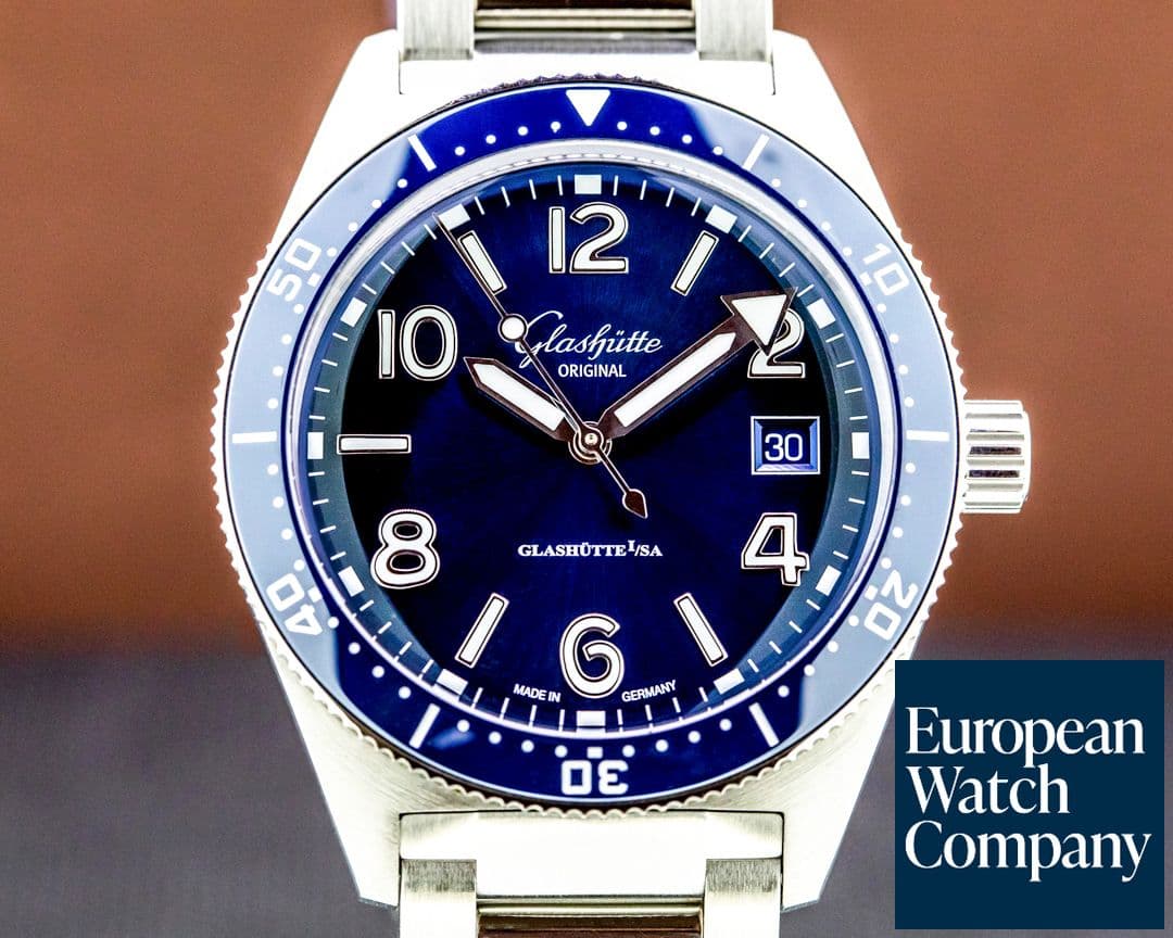 Image of Glashutte Original SeaQ Blue Dial SS / Bracelet 
