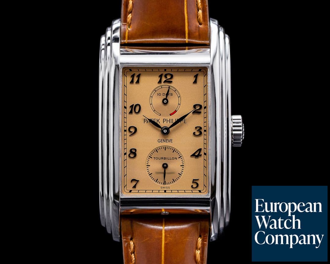 Image of Patek Philippe 10 Day Tourbillon 5101P Platinum / Salmon Dial FULL SET 