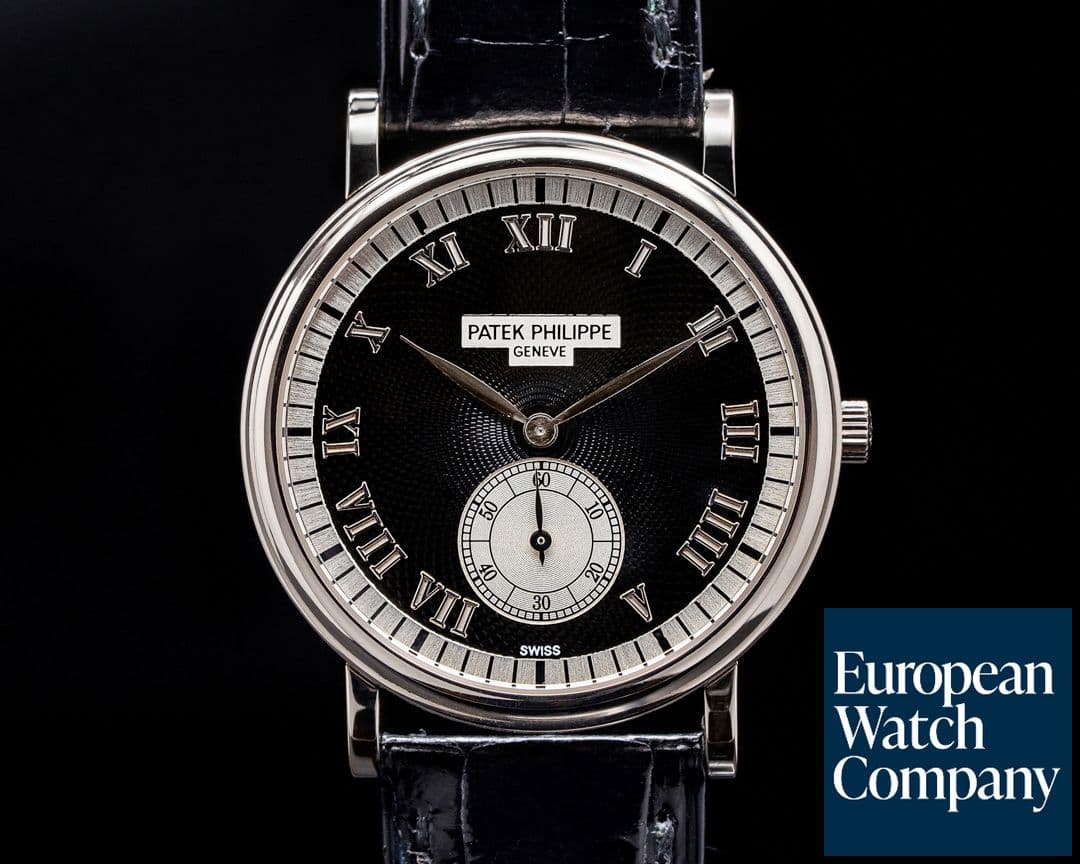 Image of Patek Philippe Calatrava 18K White Gold 5022G Black Dial 
