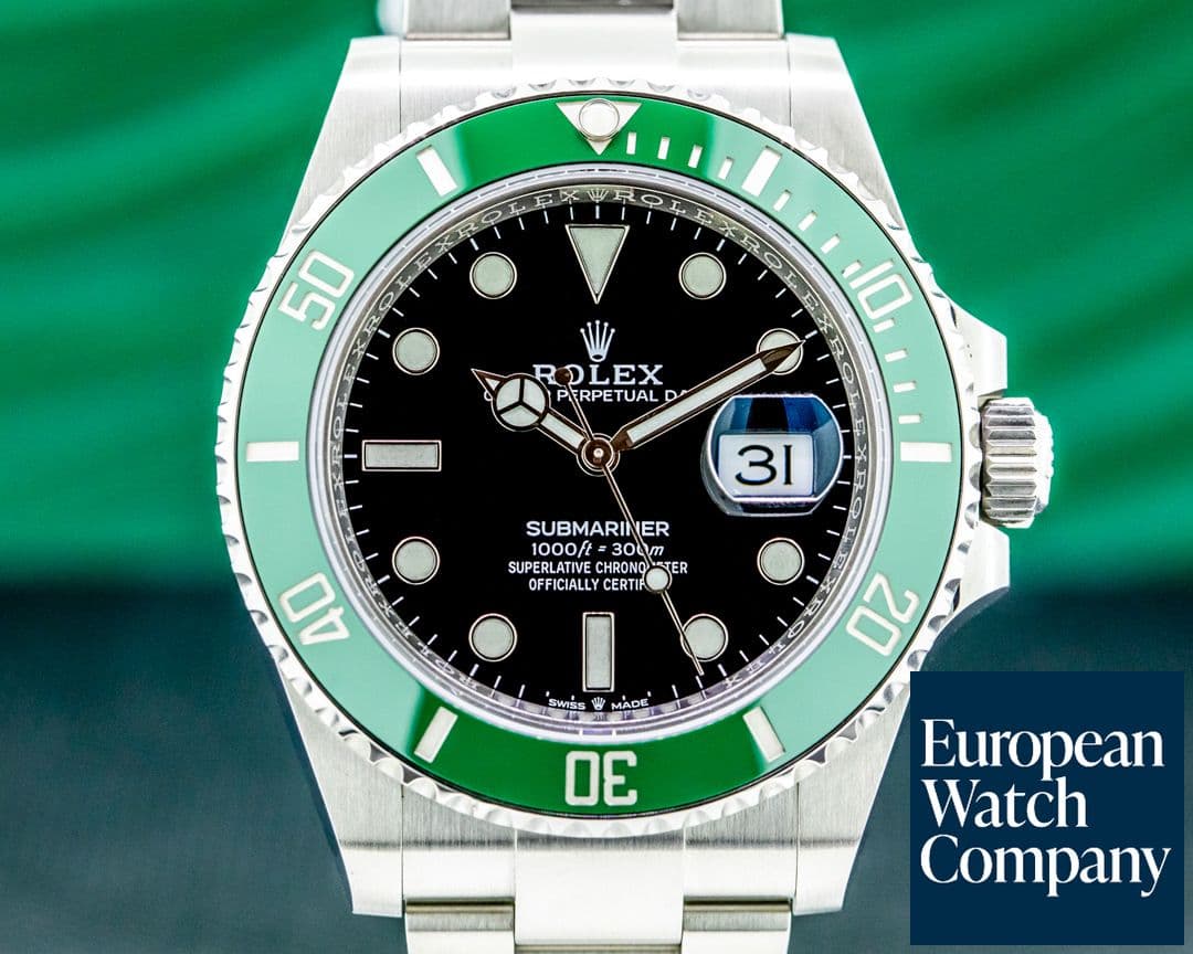 Image of Rolex Submariner Date 126610LV Kermit GREEN Ceramic Bezel 41MM 