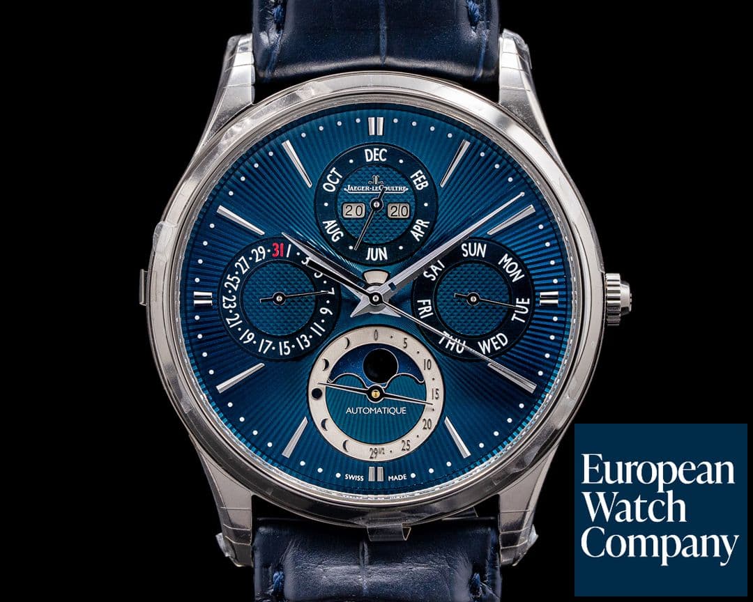 Image of Jaeger LeCoultre Master Ultra Thin Perpetual Enamel 18K WG LIMITED UNWORN 