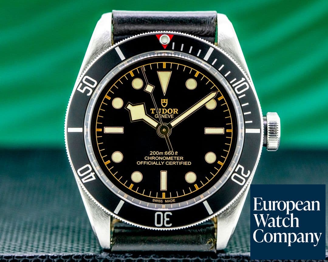 Image of Tudor Tudor Heritage Black Bay BLACK SS / Leather 