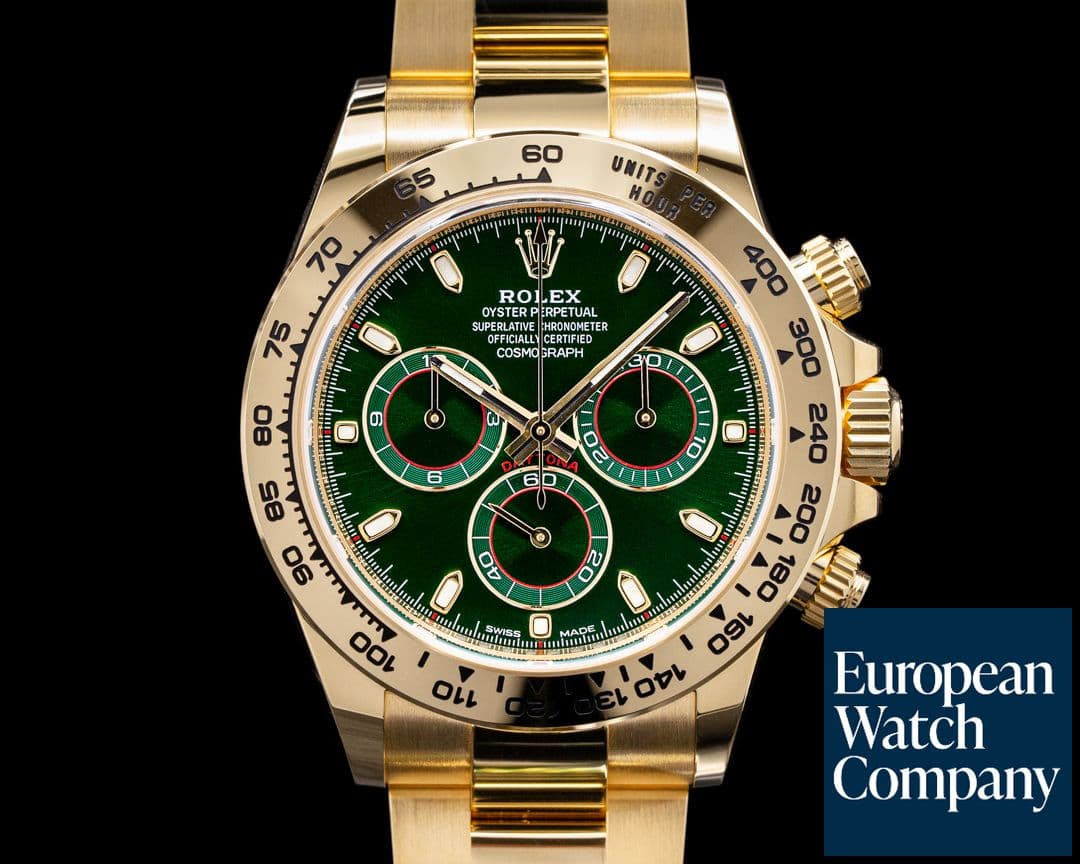 Image of Rolex Daytona 116508 18k Yellow Gold / Green Dial UNWORN 