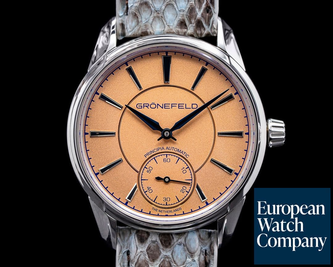 Image of Gronefeld 1941 Principia Automatic Steel Salmon Dial 2021