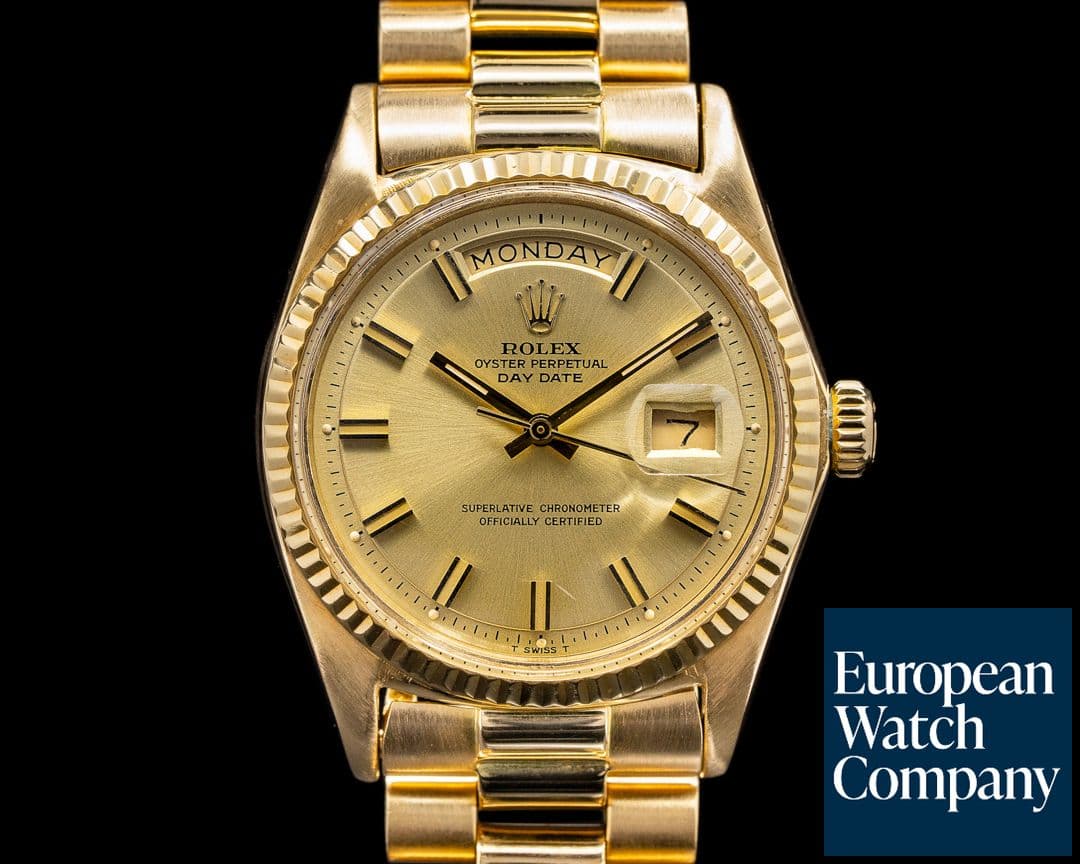 Image of Rolex Oyster 1803 Perpetual Day Date 18K Yellow Gold