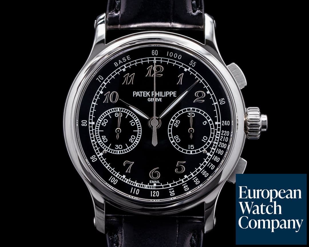 Image of Patek Philippe Split Second 5370P Platinum Black Enamel Dial UNWORN