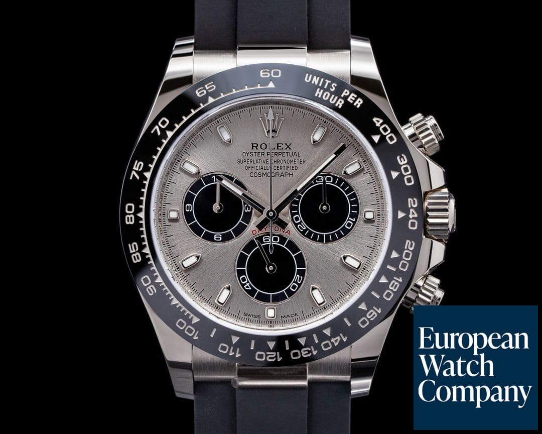 Image of Rolex Daytona 116519 18K White Gold Ceramic Oysterflex Silver Dial UNWORN 2021