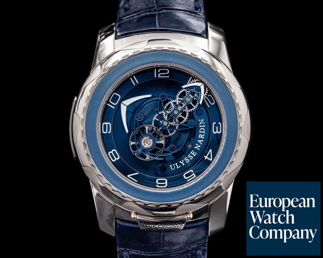 Image of Ulysse Nardin Freak Blue Cruiser Tourbillon 2050-131 18k White Gold FULL SET