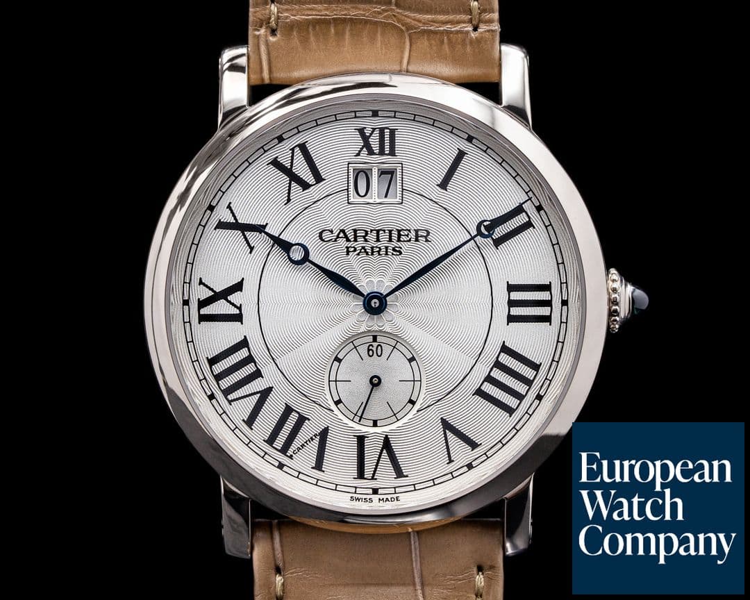 Image of Cartier Cartier Privee Rotonde Large Date 18K White Gold