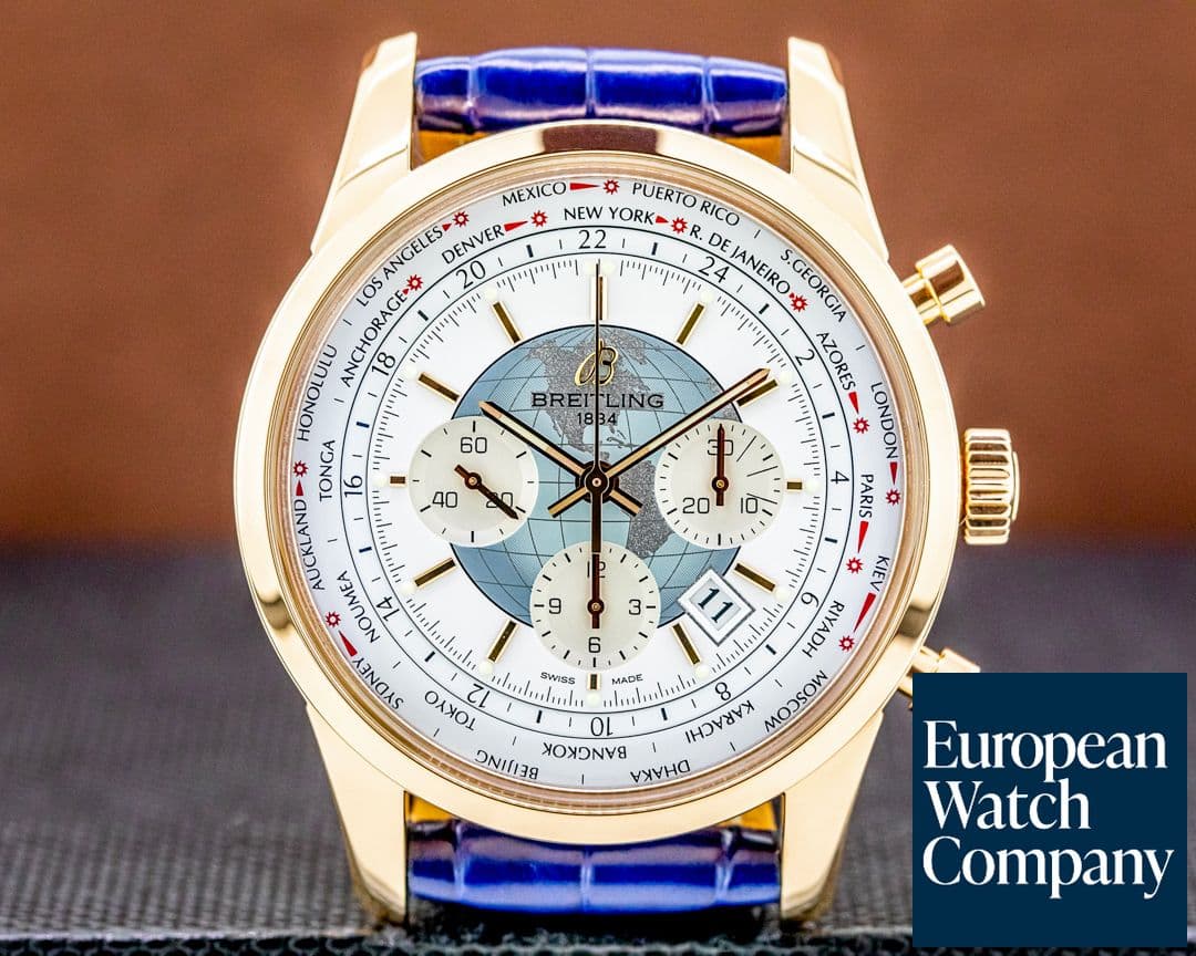 Image of Breitling TransOcean Chronograph Unitime 18K Rose Gold 
