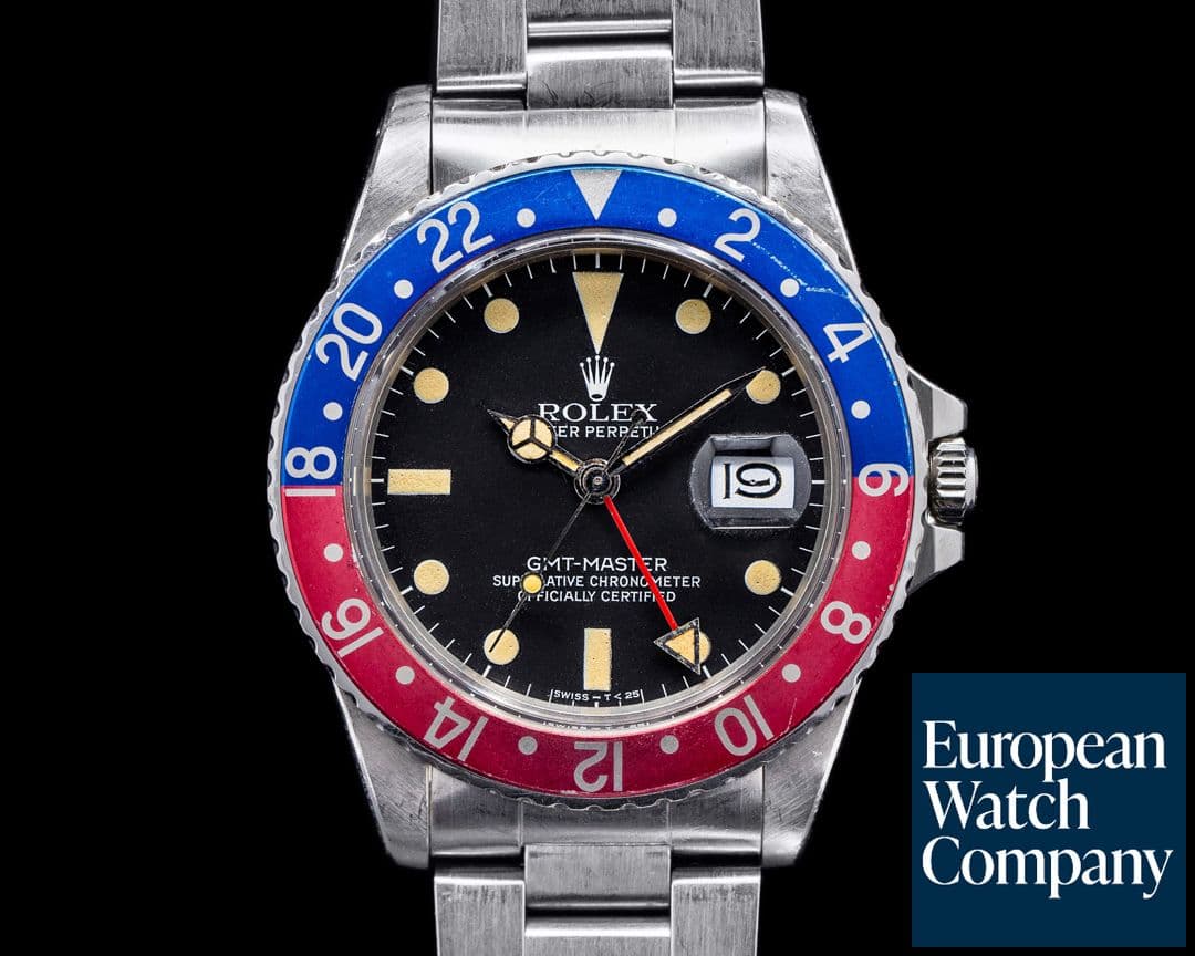 Image of Rolex GMT Master 16750 SS Pepsi Bezel NICE