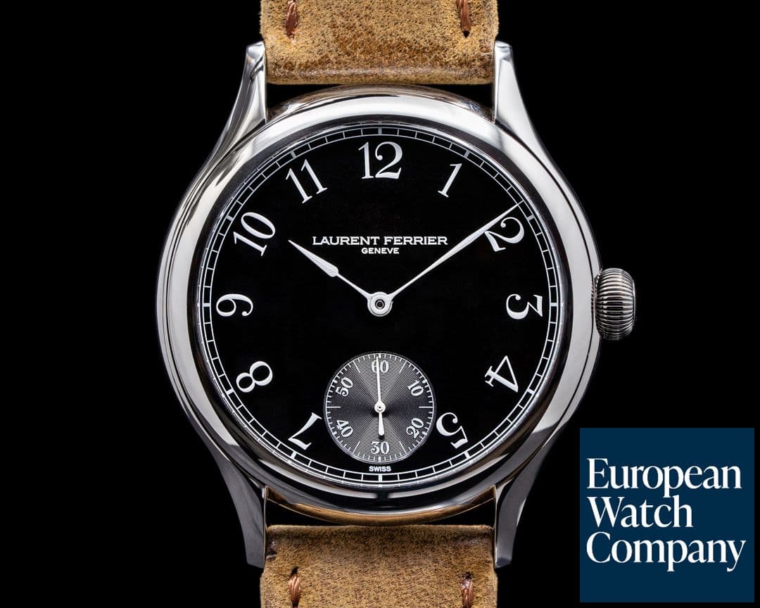 Image of Laurent Ferrier Galet Micro Rotor SS Black Arabic Dial 