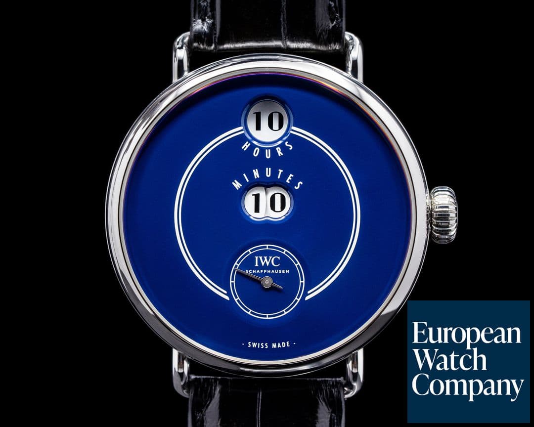 Image of IWC Tribute to Pallweber Edition "150 Years" Blue Dial LIMITED UNWORN