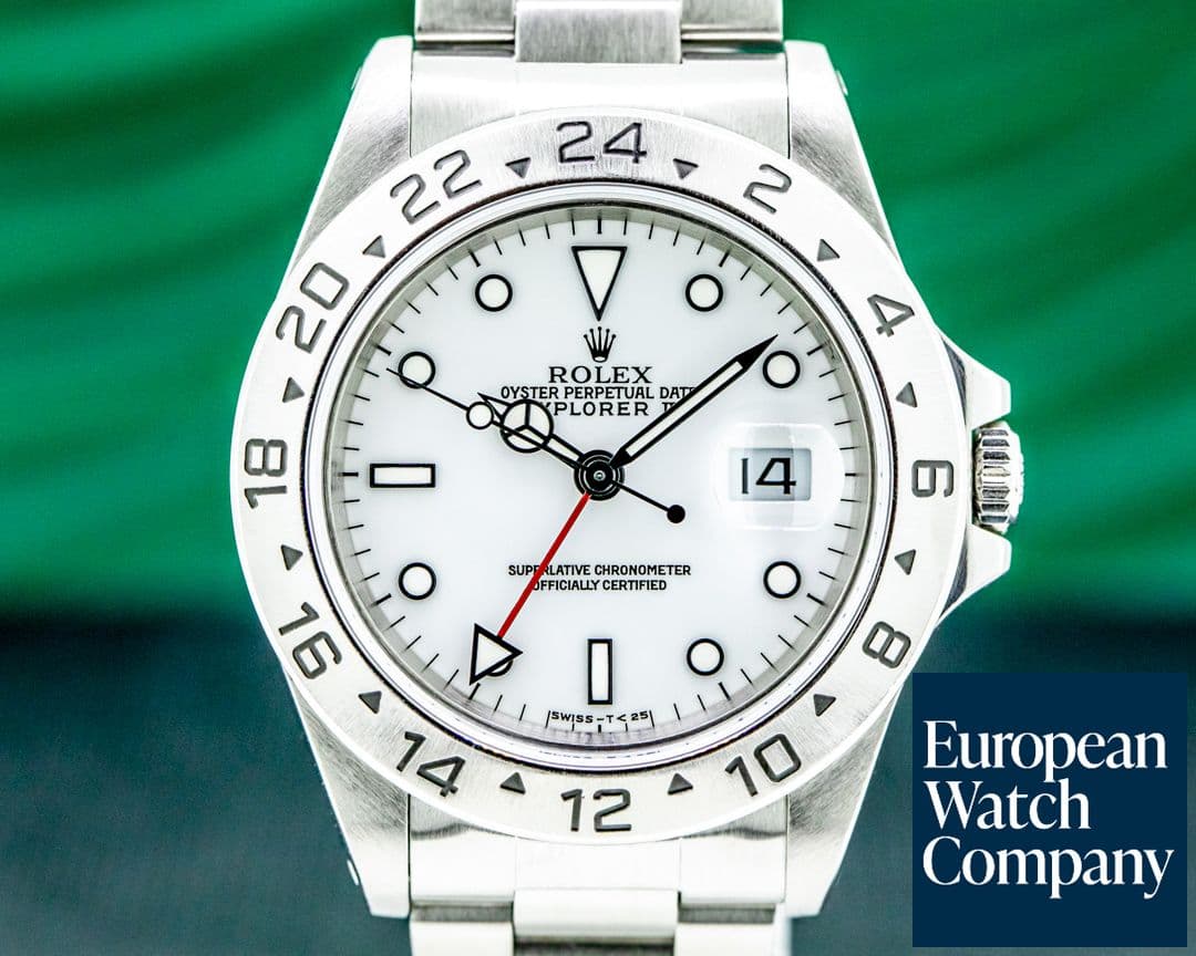 Image of Rolex Explorer II "Polar" 16570 White Dial SS Tritium Dial