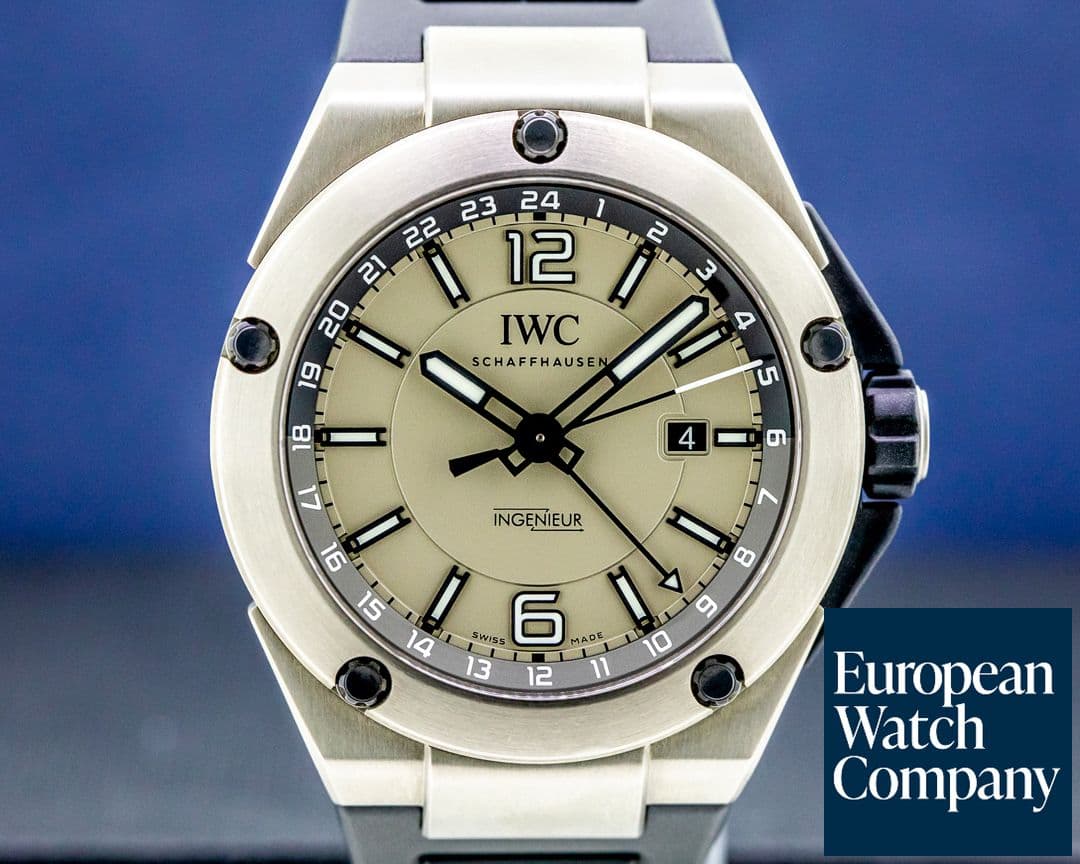 Image of IWC Ingenieur IW326403 Dual Time Titanium / Rubber UNWORN