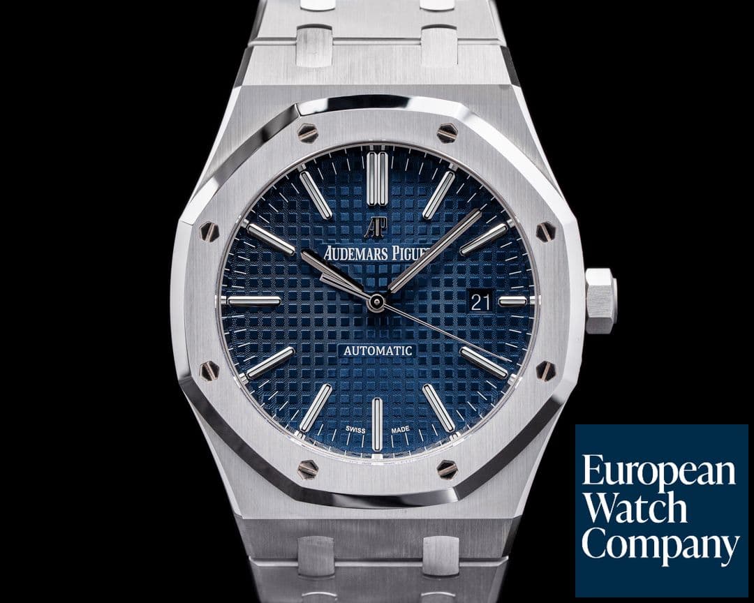 Image of Audemars Piguet Royal Oak "BOUTIQUE ONLY" 15400ST Blue Dial SS UNWORN