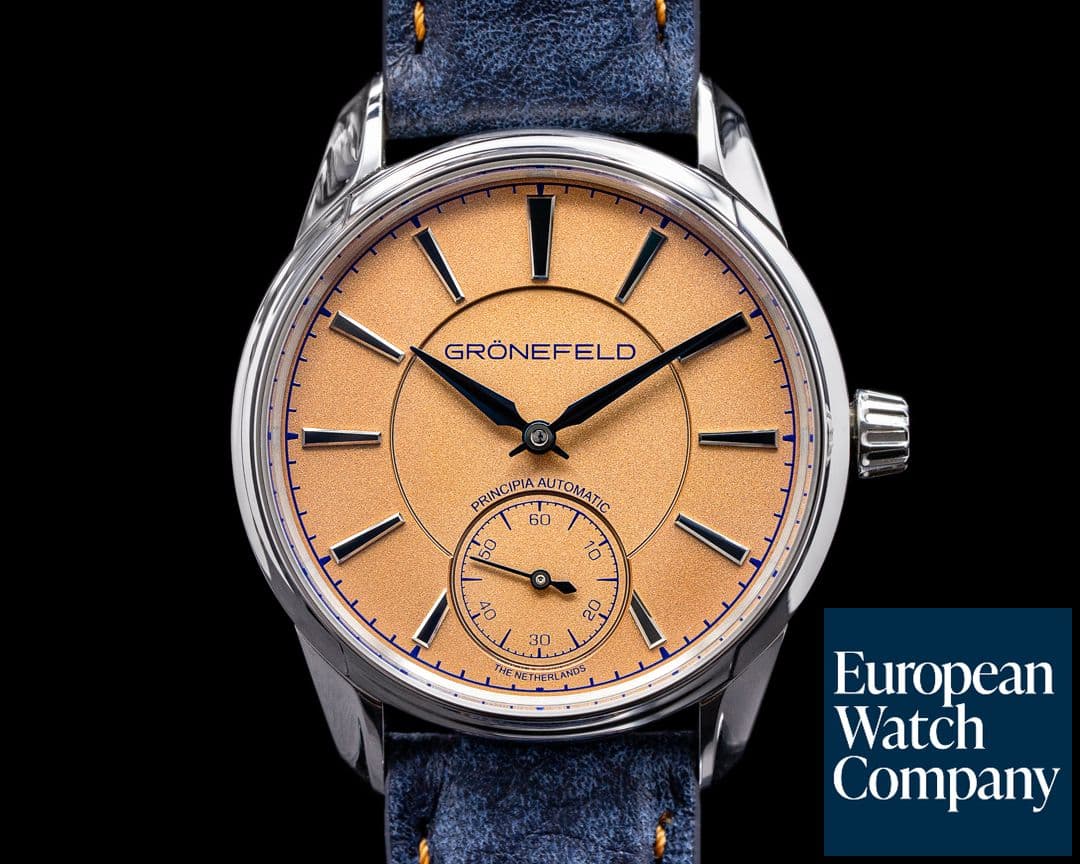 Image of Gronefeld 1941 Principia Automatic Steel Salmon Dial 2020
