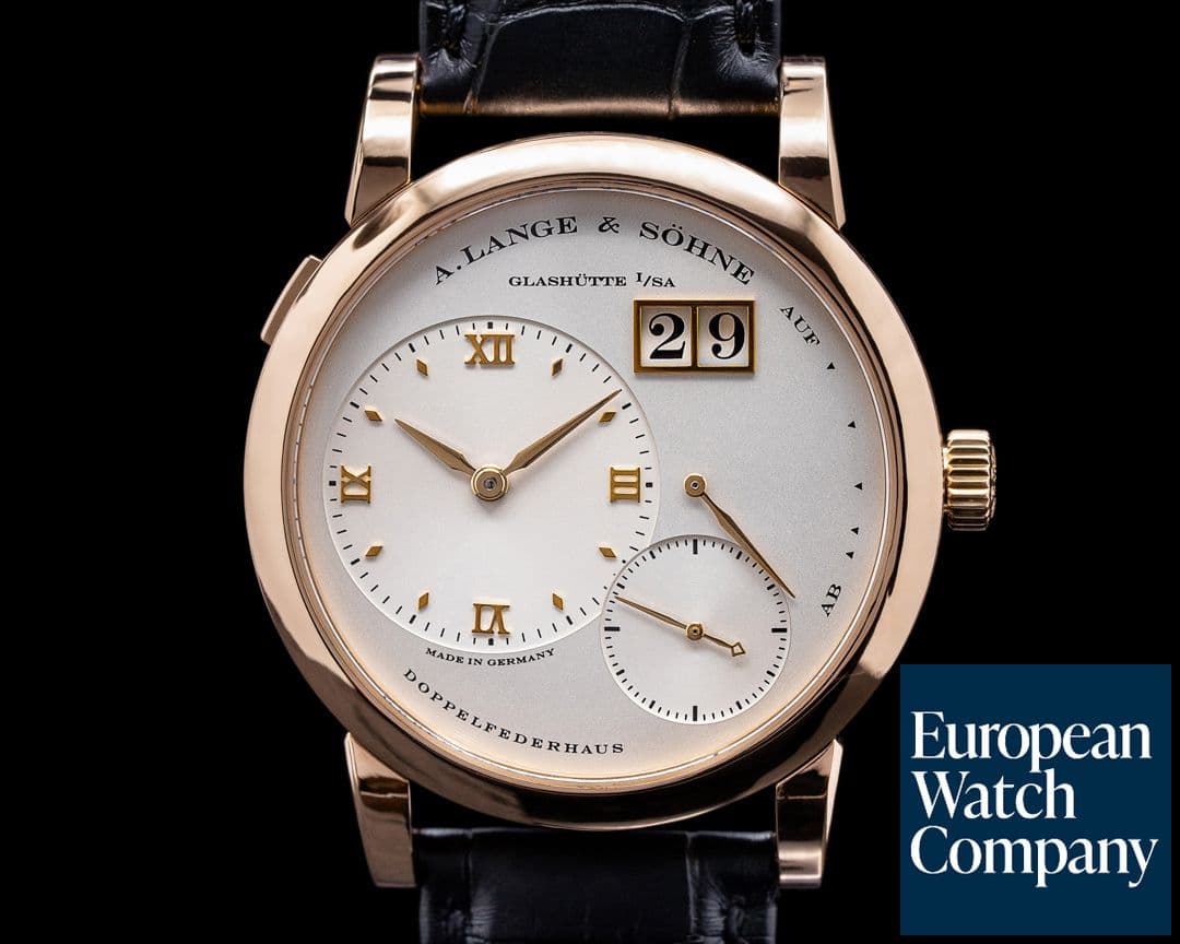 Image of A. Lange and Sohne Lange 1 101.032 18K Rose Gold Silver Dial