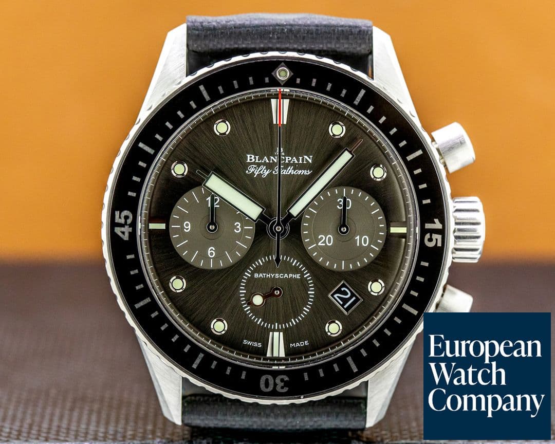 Image of Blancpain Fifty Fathoms Bathyscaphe Flyback Chronograph SS 
