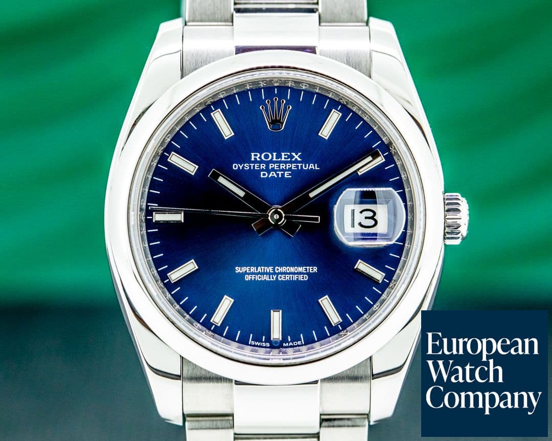 Image of Rolex Oyster Perpetual Date Blue Dial SS