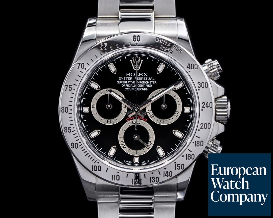 Image of Rolex Daytona 116520 Black Dial SS FULL SET