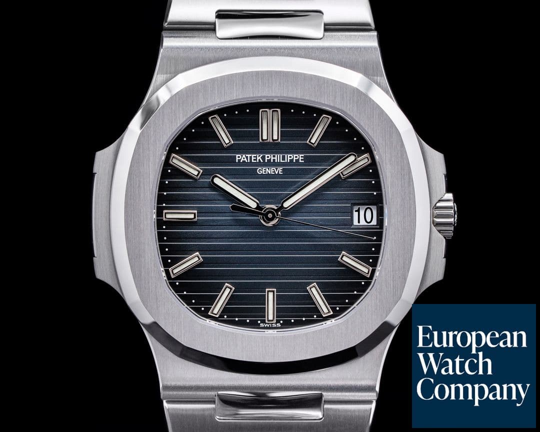 Image of Patek Philippe Jumbo Nautilus 5711 Blue Dial SS FULL SET 