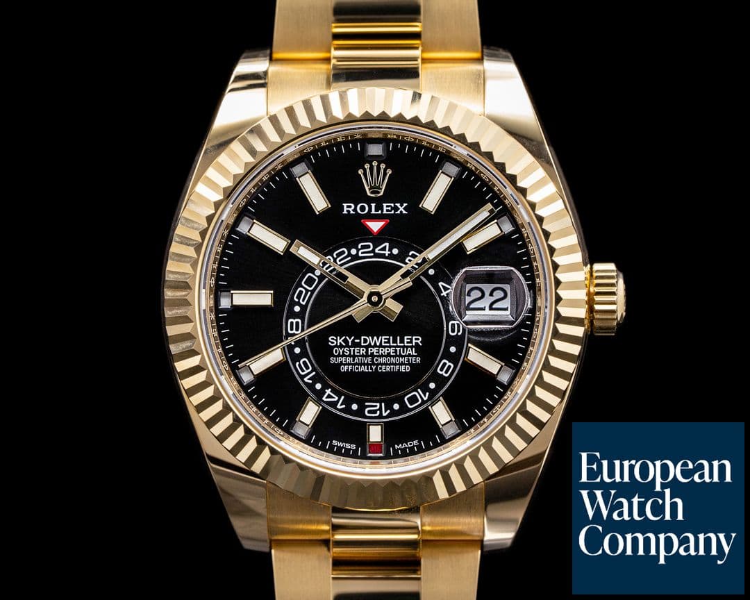 Image of Rolex Sky Dweller 18K Yellow Gold / Black Dial 2021