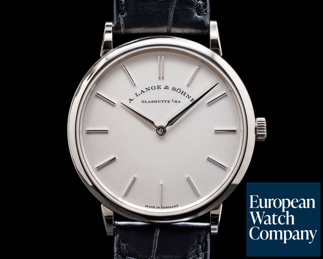 Image of A. Lange and Sohne Saxonia Thin Manual Wind 201.027 18K White Gold  