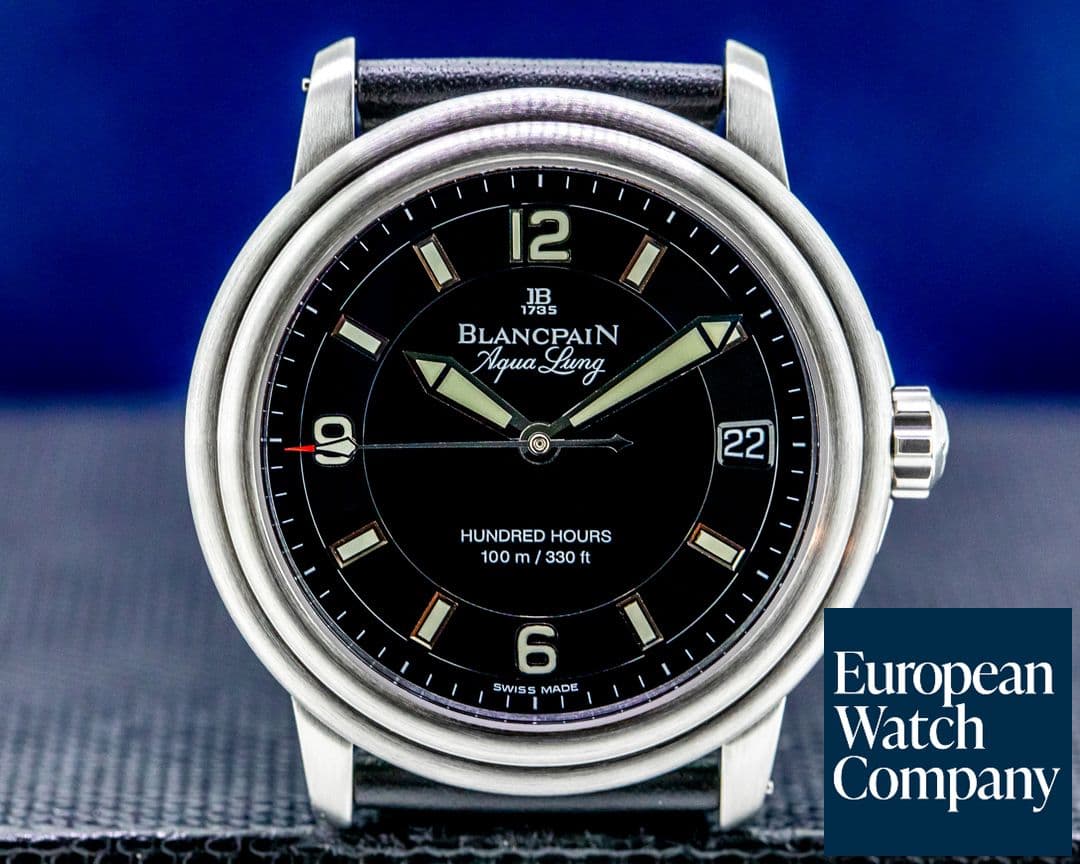Image of Blancpain Leman Aqualung Ultra Slim Automatic SS / Strap