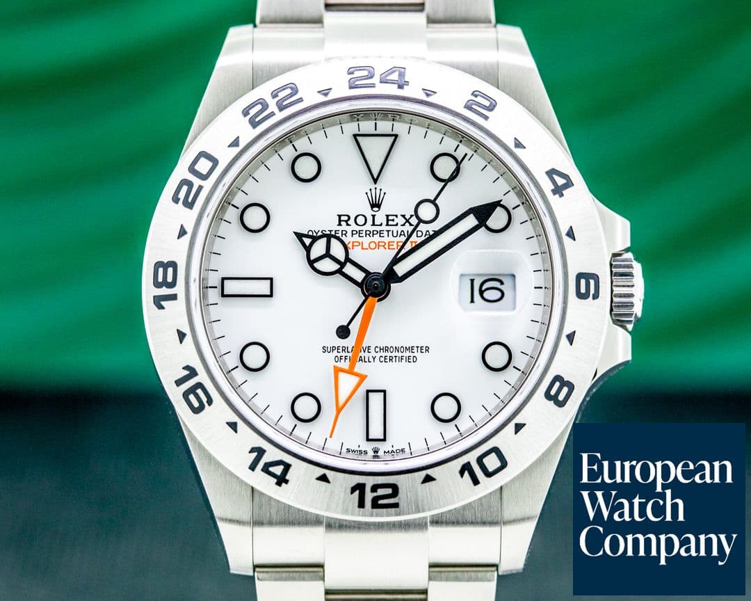 Image of Rolex Explorer II 226570 White Dial SS 2021 Model UNWORN