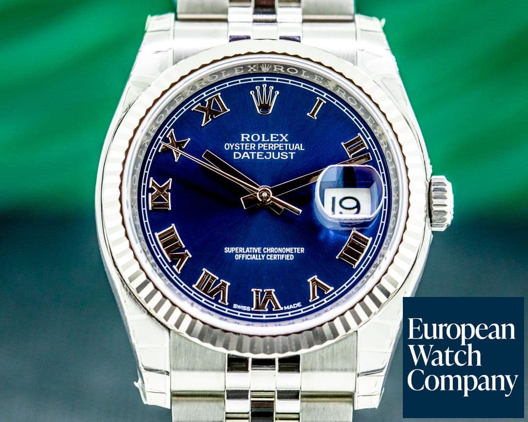 Image of Rolex Datejust SS Jubilee Blue Roman Dial 