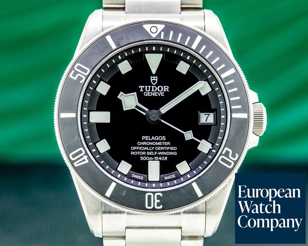 Image of Tudor Pelagos Black Dial Titanium / Bracelet
