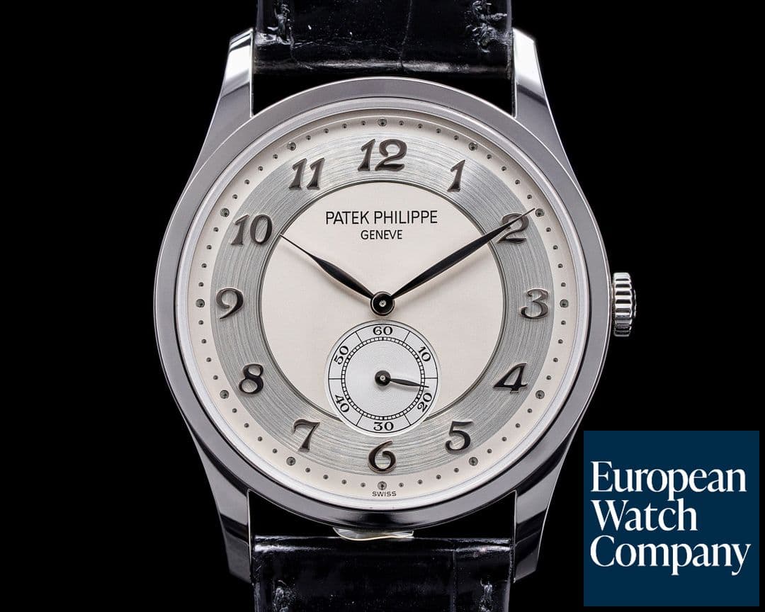 Image of Patek Philippe Calatrava Platinum 5196P Silver Dial Arabic Numerals 2020