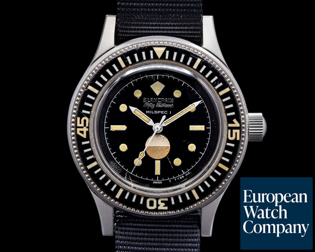 Image of Blancpain Fifty Fathoms Milspec 1 "Demolition" Civilian 1970s RARE