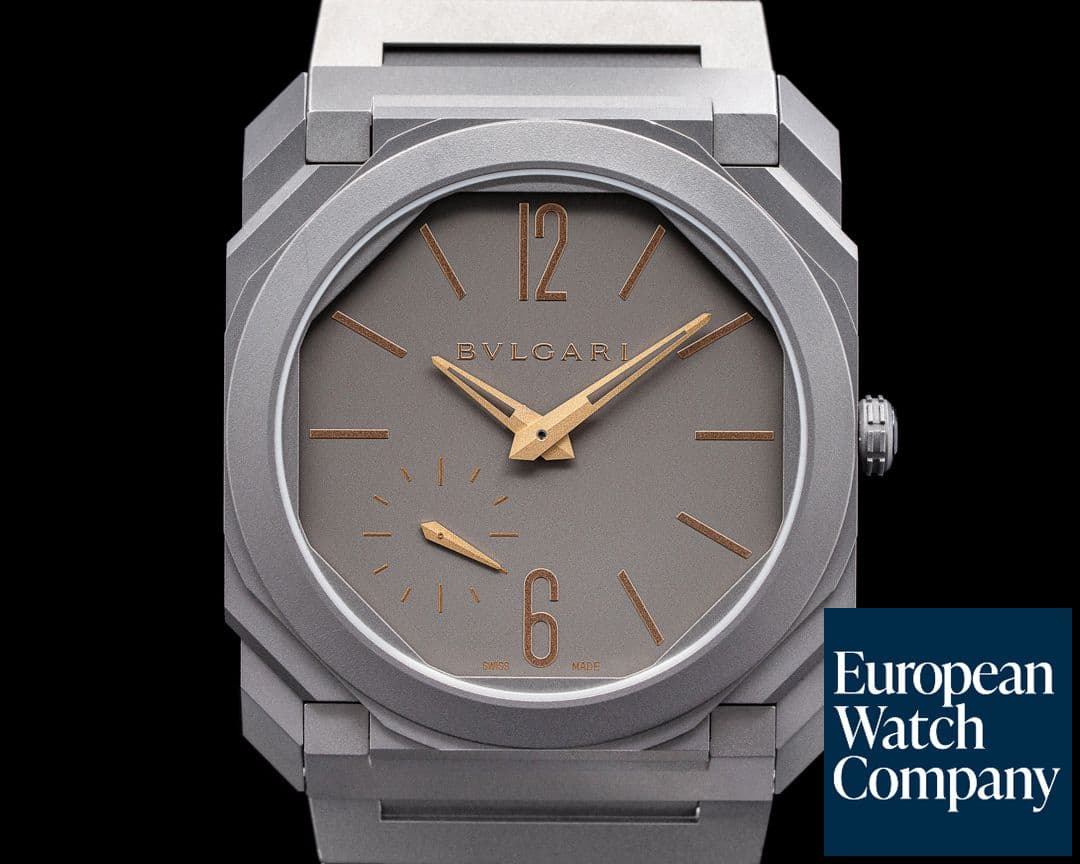 Image of Bulgari Octo Finissimo Automatic Titanium Index Hands Rose Gold